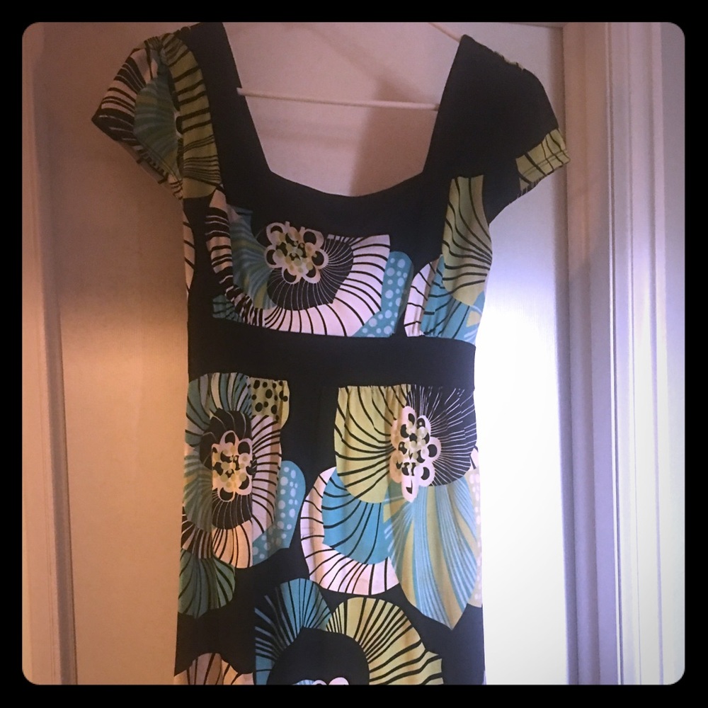 W wrapper floral print dress size large